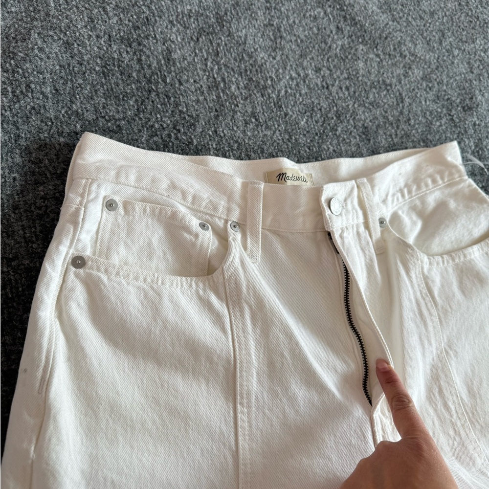 Madewell Baggy Flare Women’s Jeans Tile‎ White Size 30 - Picture 12 of 16